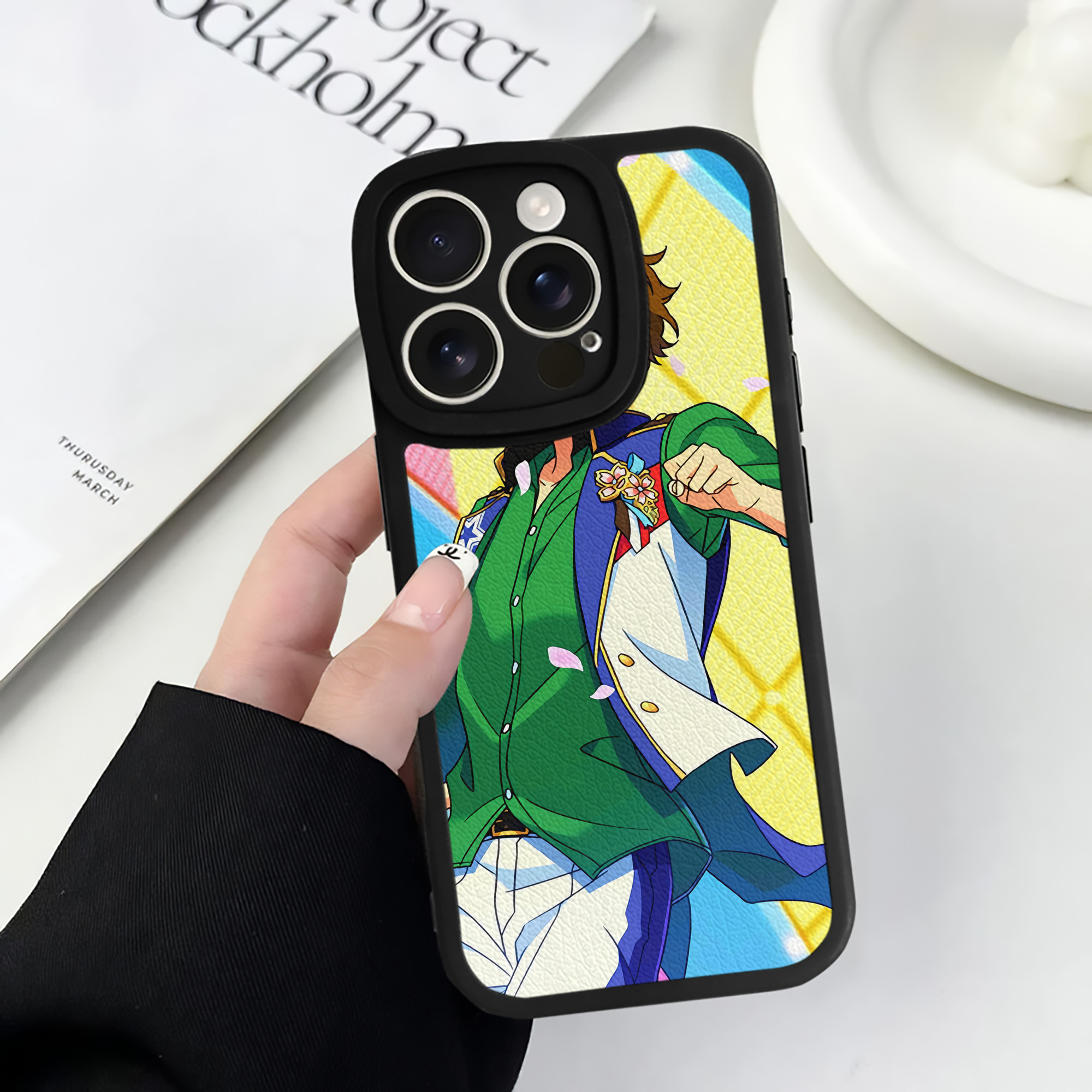 （画像用） あんさんぶるスターズ! Ensemble Stars 【iPhone 16シリーズ対応】シリコンスマホケース（レザー調） 材質：シリコン